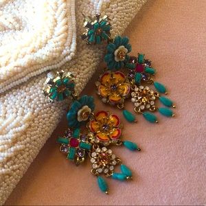 C+I Jardin Majorelle Chandelier Earrings